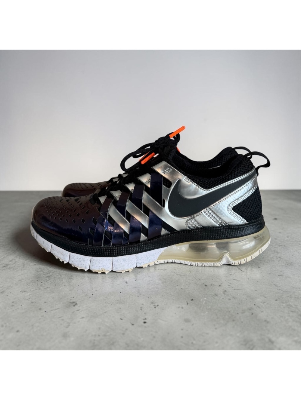 Nike Fingertrap Max Super Bowl XLIX Purple Silver 644672-501 Men's Size 8.5